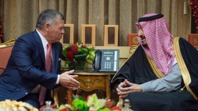 الملك سلمان لعاهل الأردن: نضع كل امكانياتنا في خدمتكم